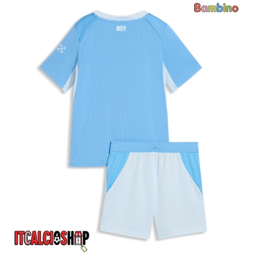 Manchester City Prima Maglia Bambino 2026-27 Manica Corta (+ Pantaloni corti)